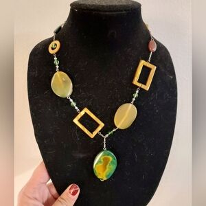 Elegant Multicolor Stone Necklace